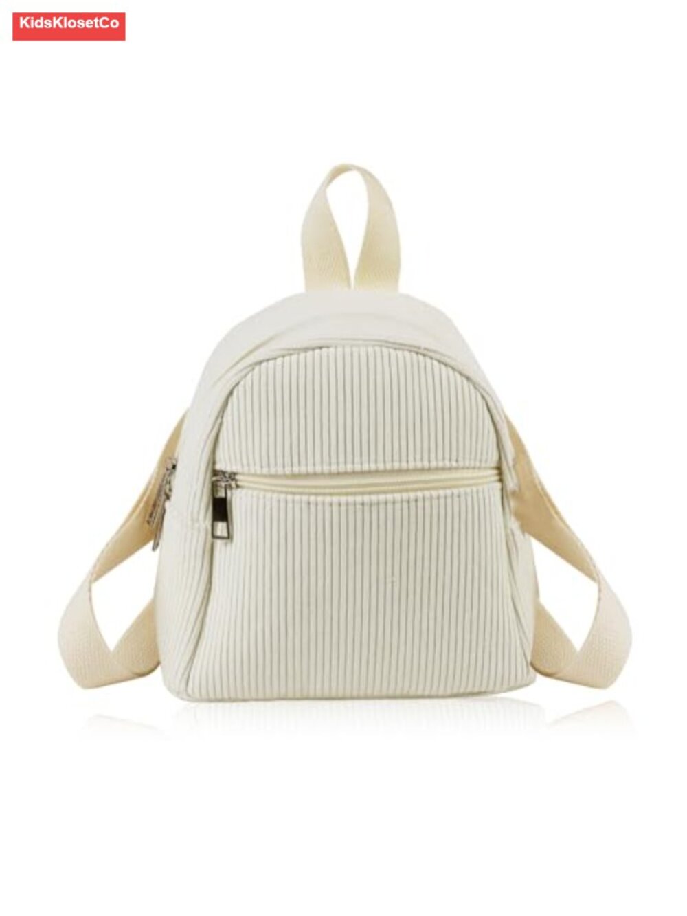 Corduroy Mini Backpack Small Daypack Adjustable Straps Women Girls
